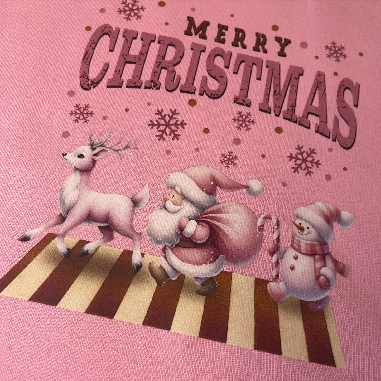 Merry Christmas Pink T-shirt
