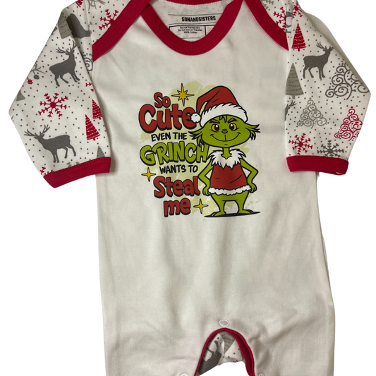 Grinch Steals Hearts Sleepsuit